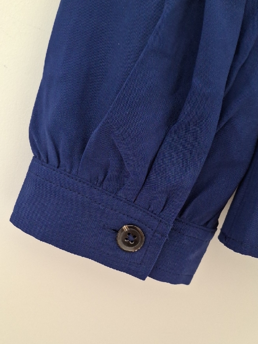 Deep Blue Buttoned Open Jacket - Picture 5 of 7